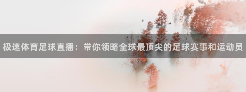 极速体育足球直播：带你领略全球最顶尖的足球赛事和运动员