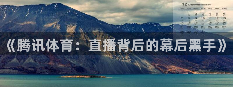 《腾讯体育：直播背后的幕后黑手》